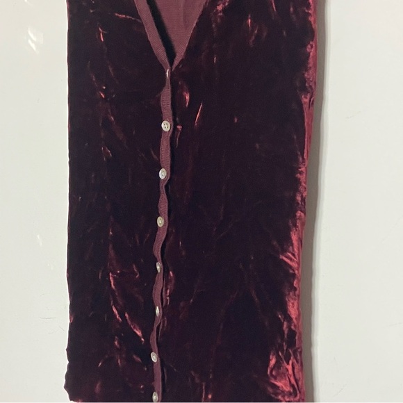 Vintage 90s Banana Republic‎ Velvet and Merino Wool Vest Medium Large - Picture 2 of 5